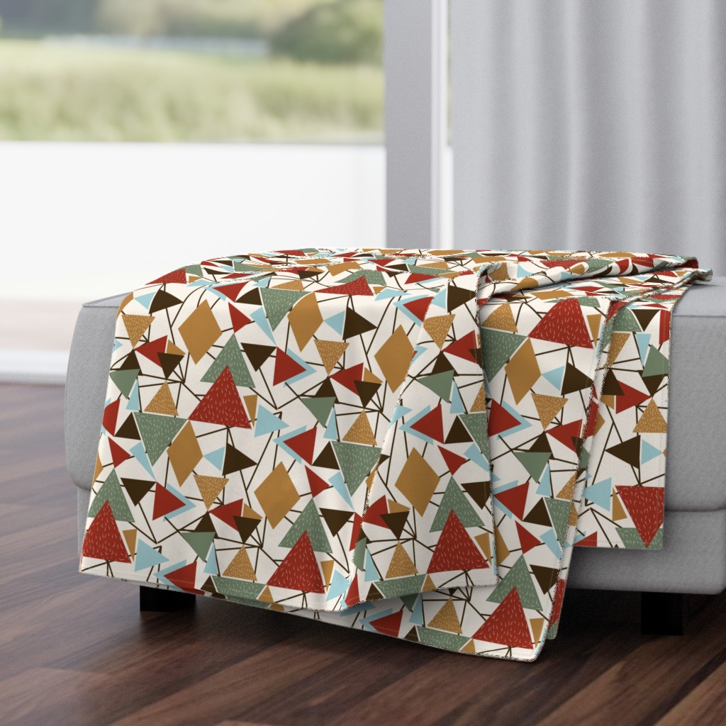 Woodland Glamping Geometric - large scale