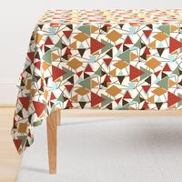 Woodland Glamping Geometric - large scale