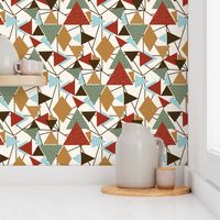 Woodland Glamping Geometric - large scale