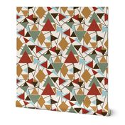 Woodland Glamping Geometric - large scale