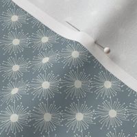 wishing away dandelion pattern- gray