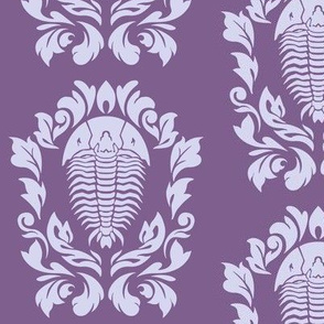 Trilobite Damask -- Purple