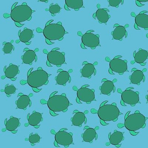 Turtle Traffic Jam (ditsy print)