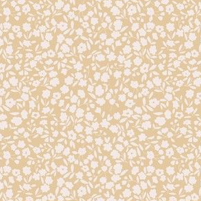 Ditsy Floral - beige yellow