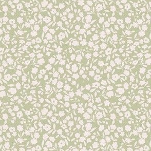 Ditsy Floral - sweetpea green