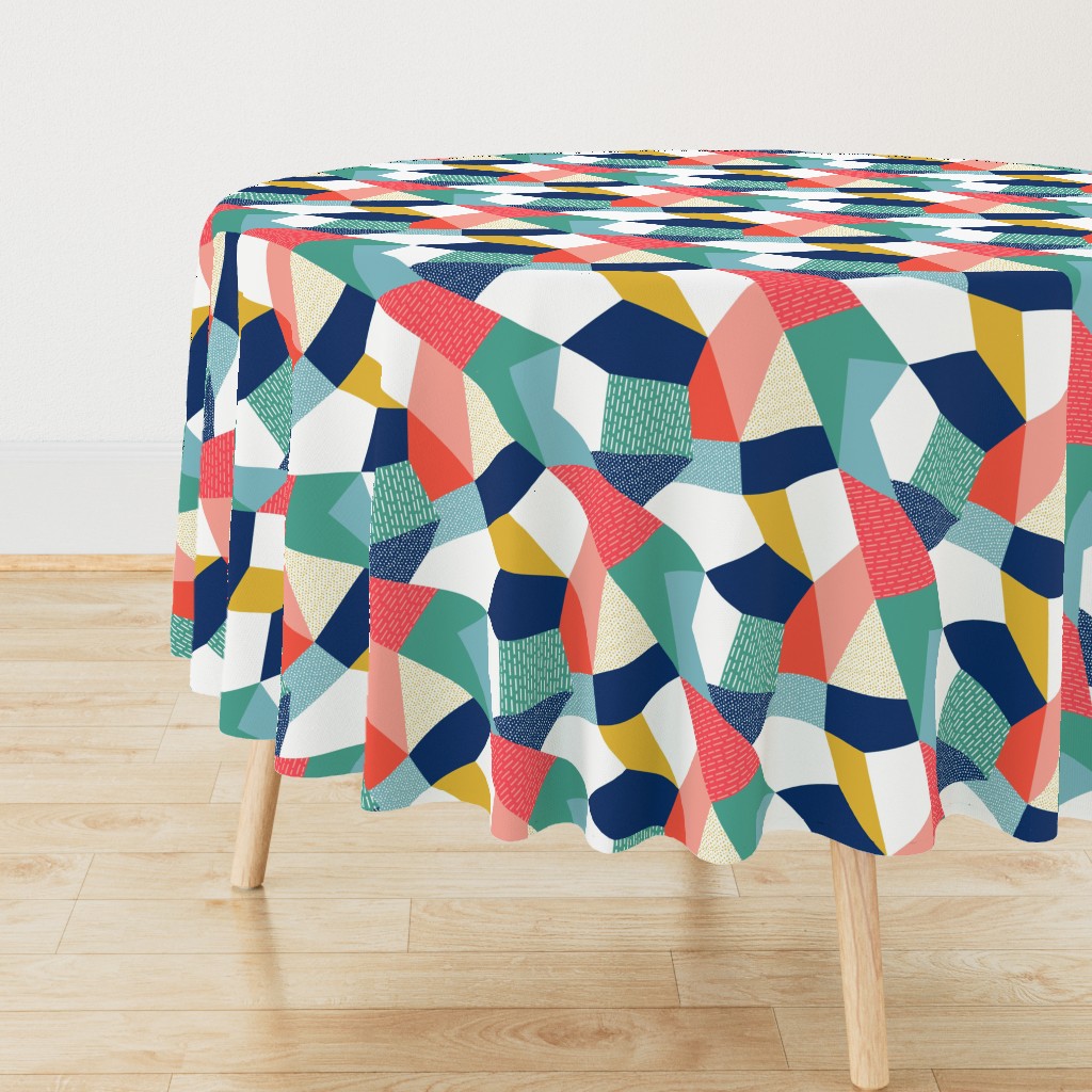 Geometric Rainbow Color block