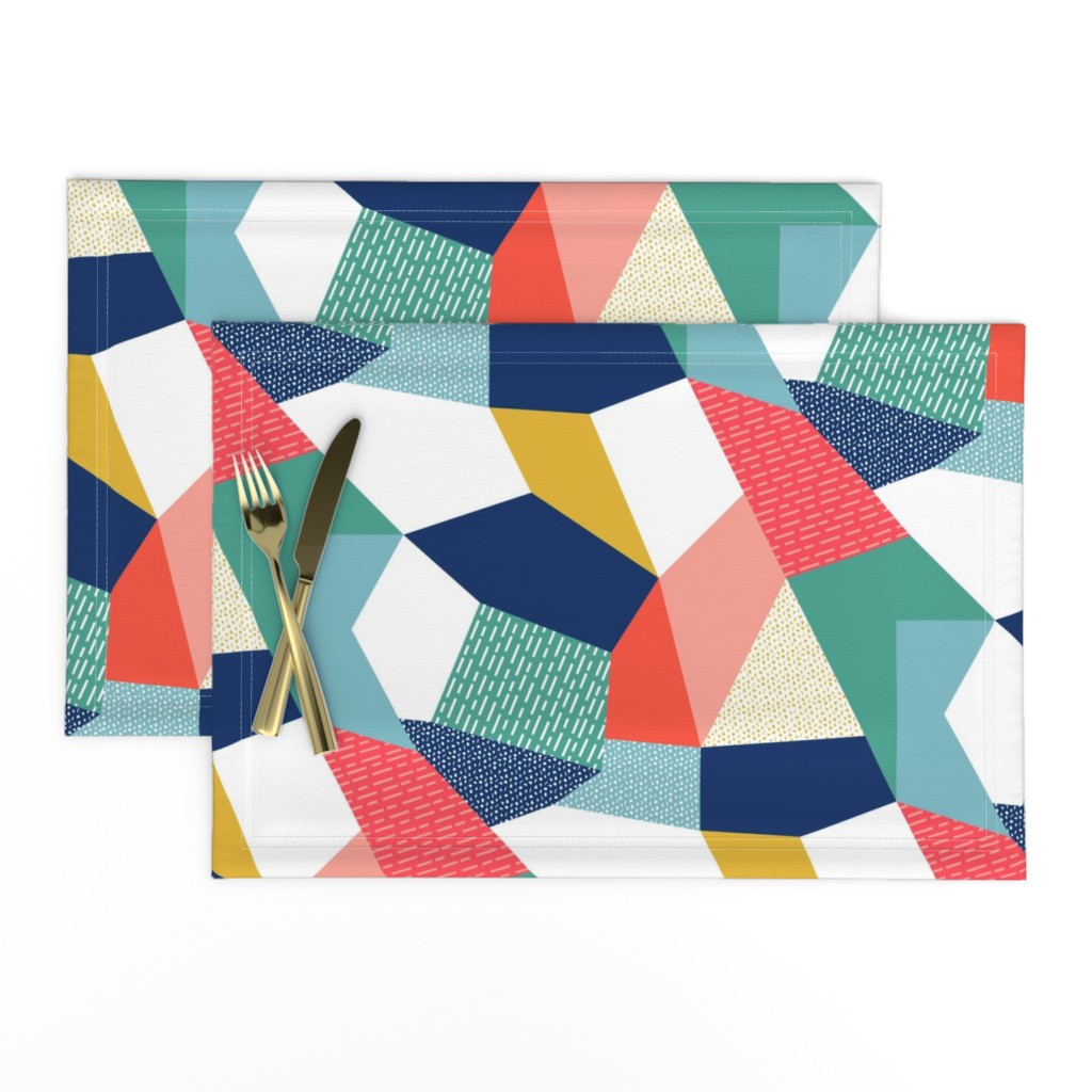 Geometric Rainbow Color block