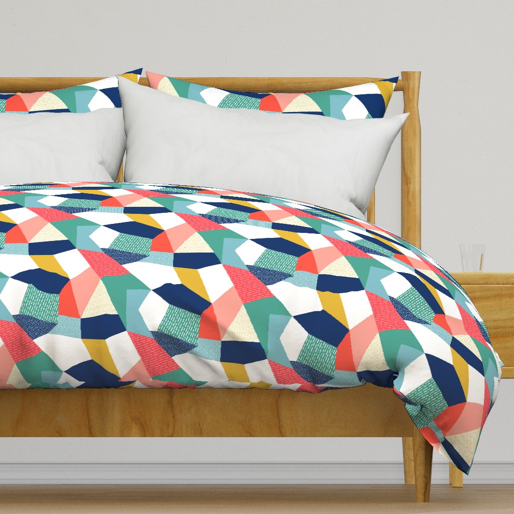 Geometric Rainbow Color block