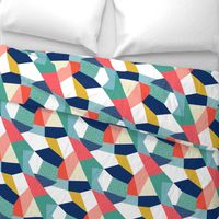 Geometric Rainbow Color block