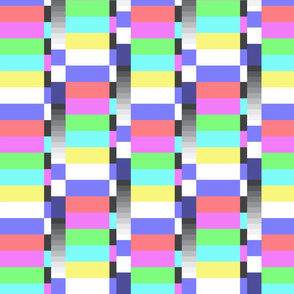 TV color test bars pastel rotated