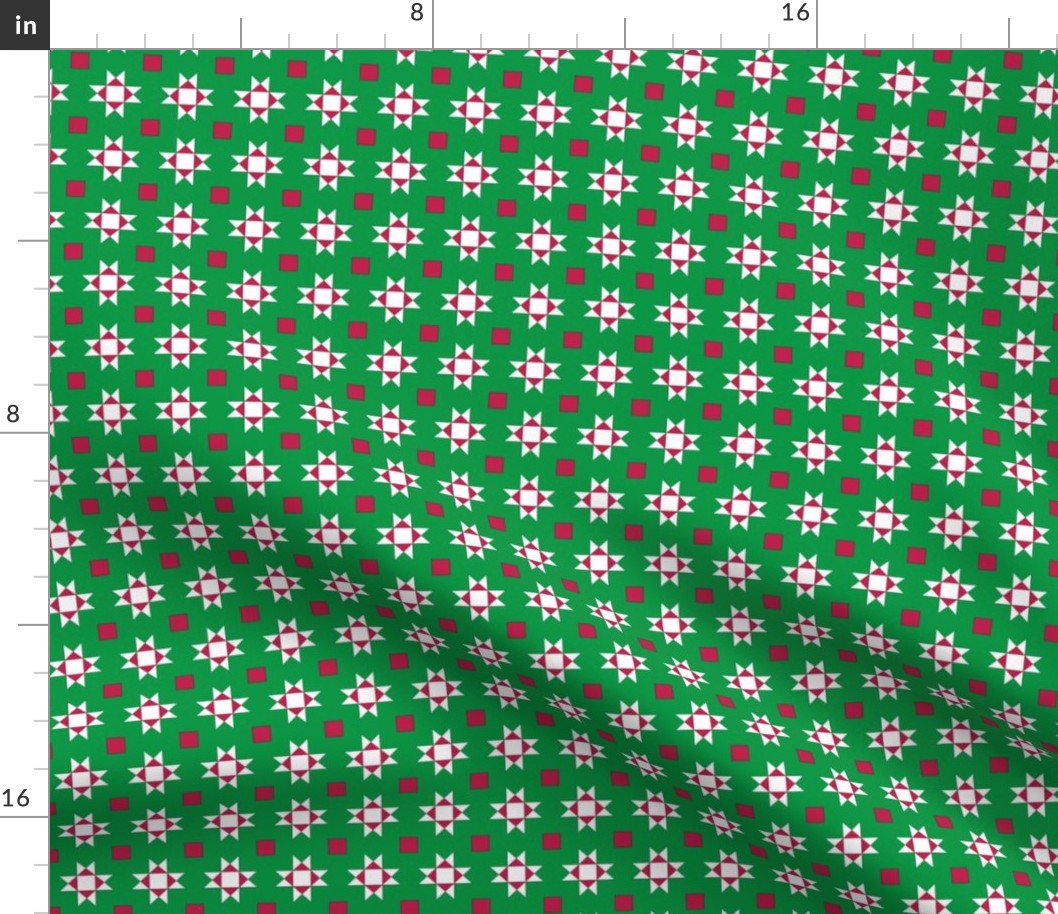 mini 1 inch quilt stars christmas white stars 1