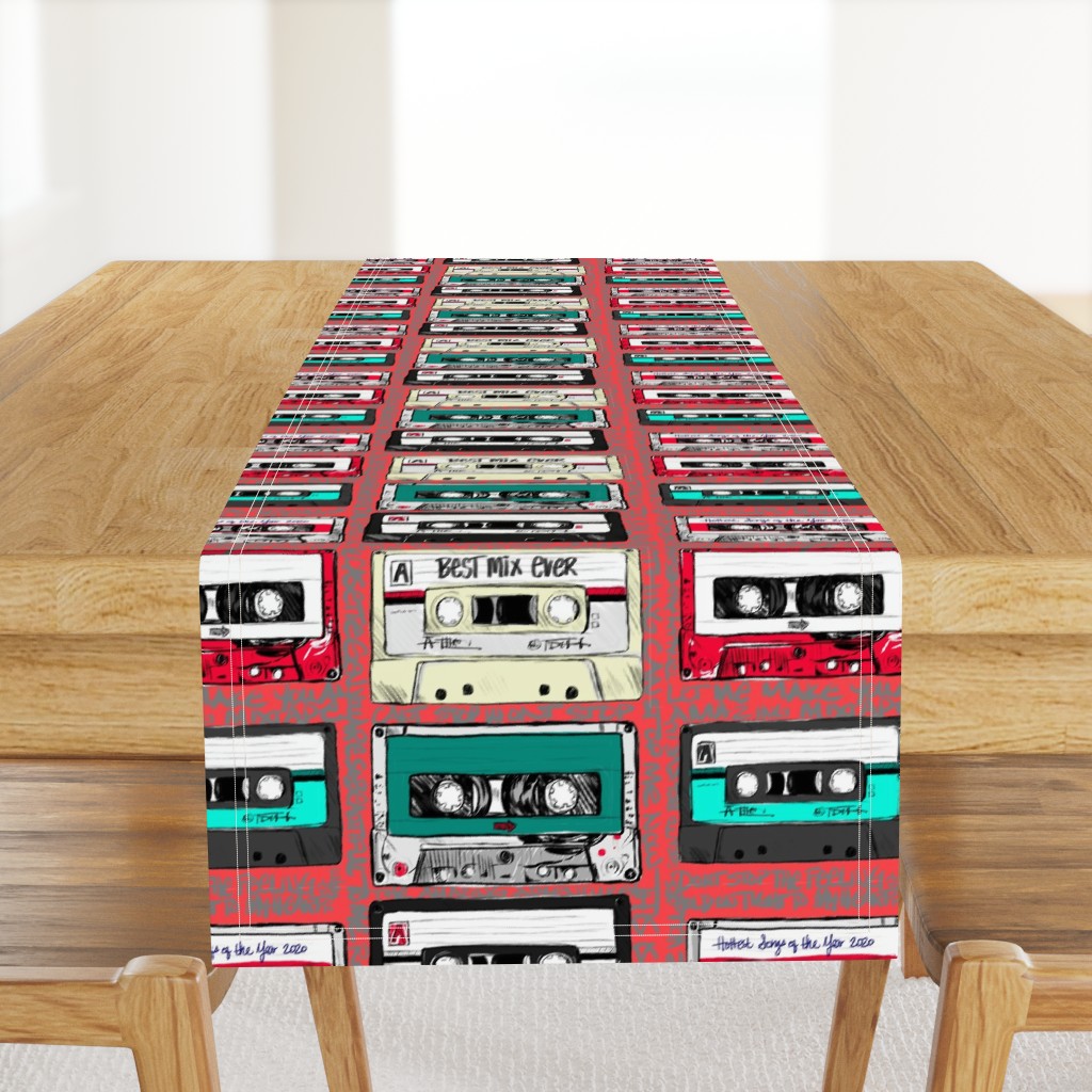 Retro cassette tapes on punk