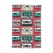 Retro cassette tapes on punk