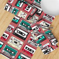 Retro cassette tapes on punk