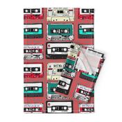 Retro cassette tapes on punk