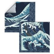 The Wave Quilt with one border 42 x 36