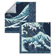 The Wave Quilt with two borders