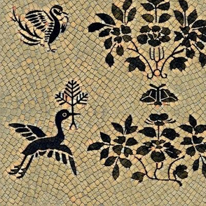 Folk Art Bird Mosaic  