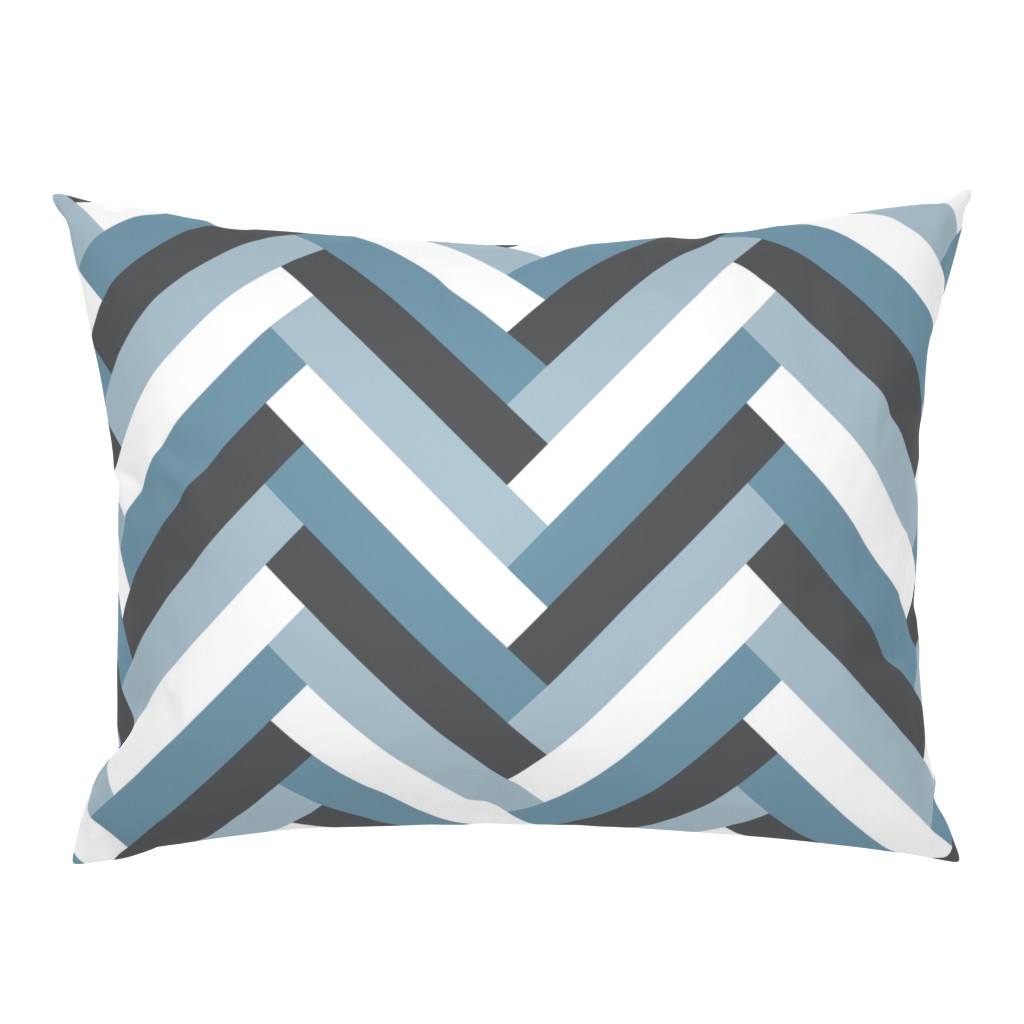 herringbone (blue)