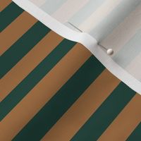 Small Stripe in Forest Green and Ochre