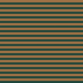 Small Stripe in Forest Green and Ochre