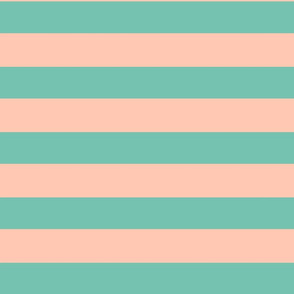 Large Stripe in Blush and Mint