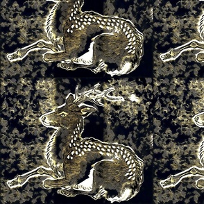 Japanese Resting Deer Patch