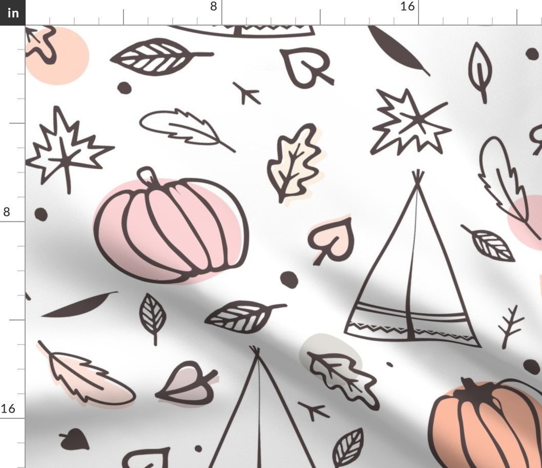 Thanksgiving day seamless pattern