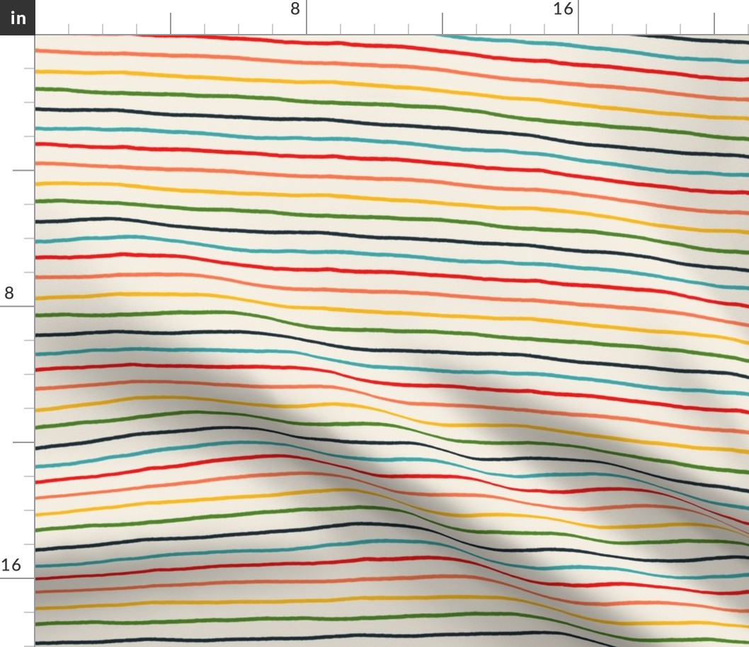 Retro Rainbow Stripe coordinate