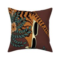 tiger and peacock brown (extra large scale)