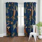 tiger and peacock blue (extra large scale)