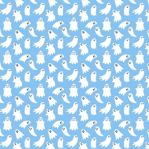 Cute Ghosts, blue (small scale)
