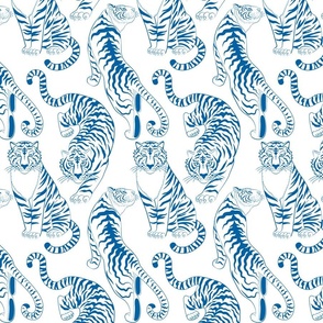 tigers, blue