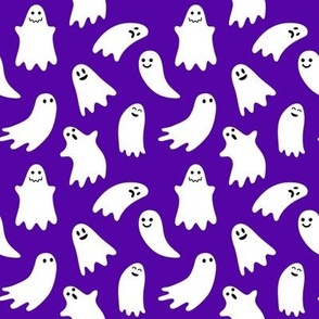 Cute Ghosts, purple (small scale)