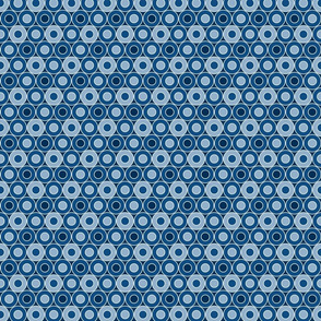 mini penny dots classic blue limited palette