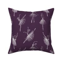 Ballerinas eggplant purple (large scale) 