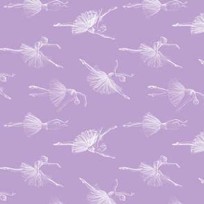 Ballerinas purple flipped 90 degrees (large scale)