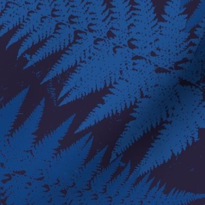 Fern Forest Dusk-royal blue