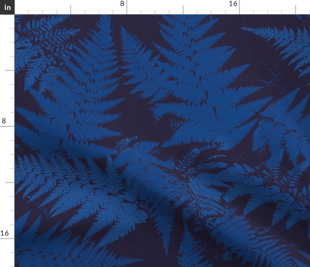 Fern Forest Dusk-royal blue