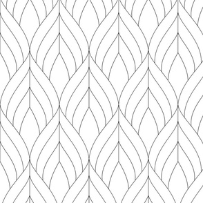 Thin Black Stripe Fabric, Wallpaper and Home Decor