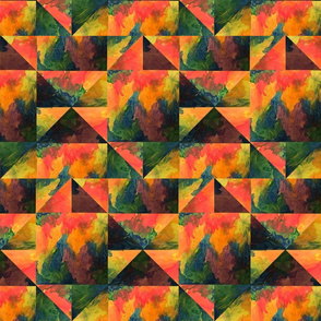 Quilted Sunset Mountain