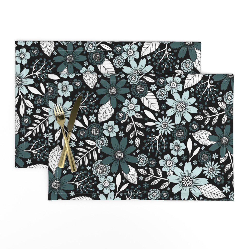 Pine & Mint Floral Pattern