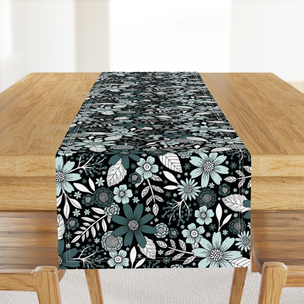 Pine & Mint Floral Pattern