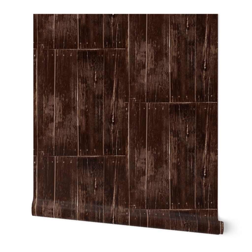 Small Weathered Wood Siding-dark brown vertical