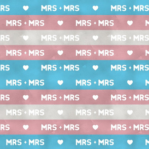 Transgender Mrs and Mrs, medium stripes