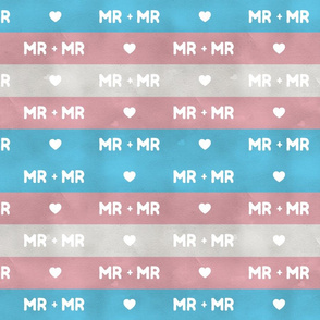 Transgender Mr and Mr, small stripes