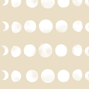 moon phases - pale yellow