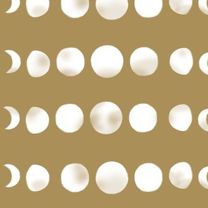 moon phases - antique gold 