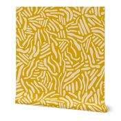 Abstract Lines - Mustard