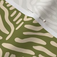 Abstract Lines - Olive